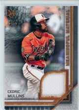 2023 Topps Museum Collection Cedric Mullins Game Used Relic /35 Orioles #MMR-CMU