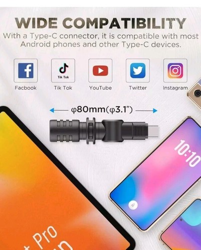 Boya BY-M100UC Mini USB C Mikrofon Plug & Play Smartphone Kamera Laptop - Bild 6 von 11