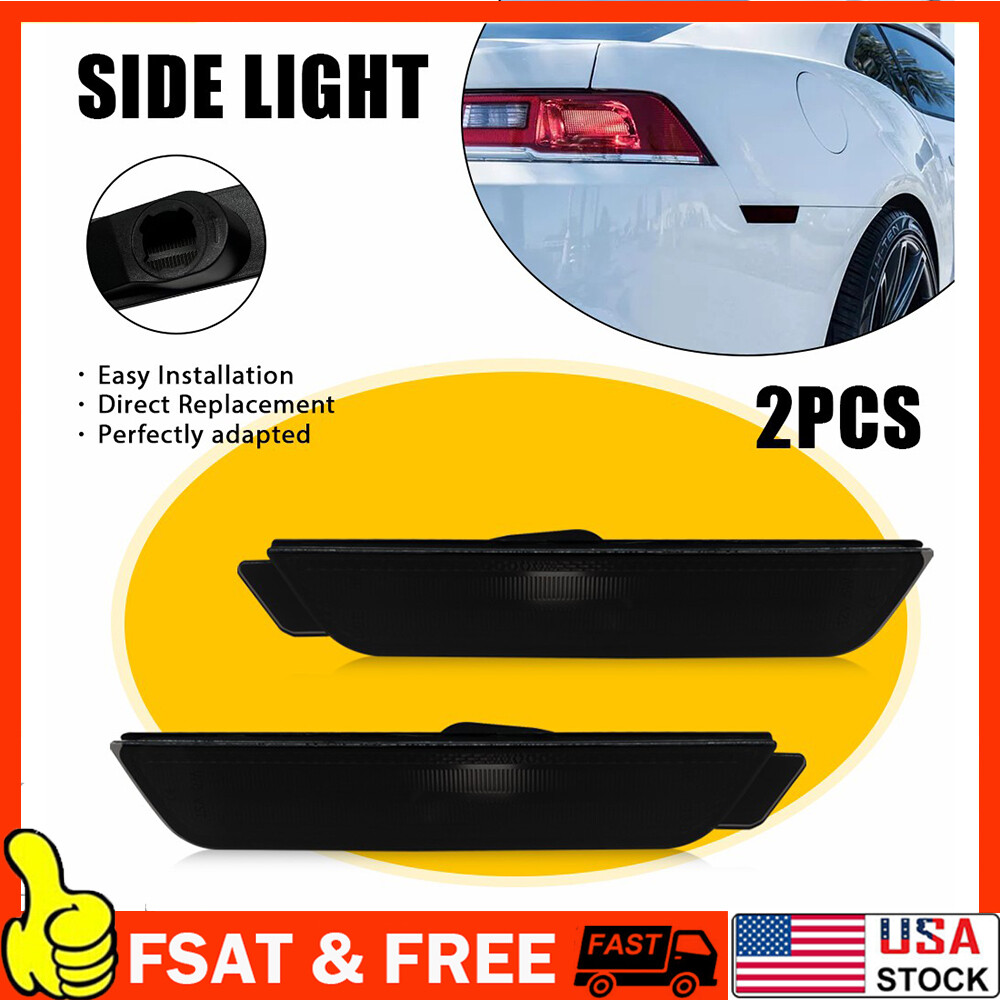 Smoked Rear Side Marker Light Housing for 2010-2015 Chevy Camaro