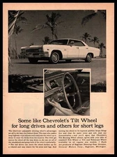 1966 General Motors Chevrolet Tilt Wheel Saginaw Steering Gear Division Print Ad
