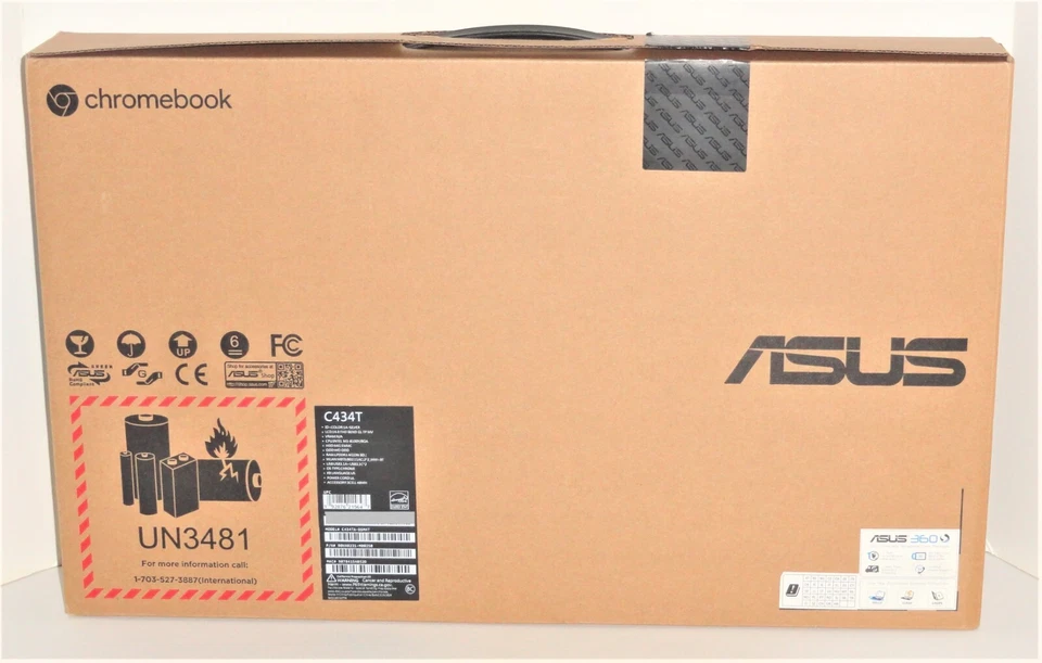 ASUS Chromebook Flip C434TA-DSM4T 14" 64GB HDD, Intel Core M3-8100Y, 4GB RAM - Image 4 of 4