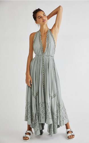 Free People Norina Maxi Dress Lace 