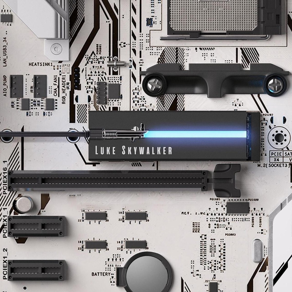 SEAGATE FireCuda M.2 NVMe PCI-e 1TB Internal SSD *LIGHTSABER