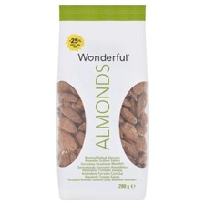 Wonderful Almonds Roasted & Salted 115g - Pack of 6