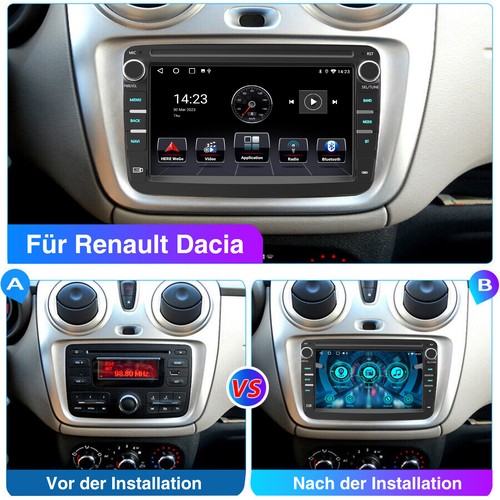 DAB+ Android 14 Carplay Autoradio GPS Navi +Kam Für Renault Dacia Duster Dokker - Bild 4 von 14