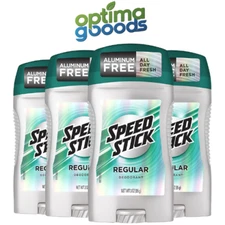 Speed Stick CG00483 Men's Deodorant, Regular - 3oz (4 Pack) Free Shipping.