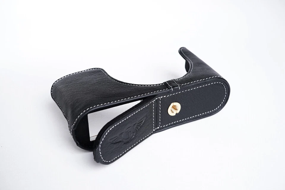 Funda completa de cuero genuino para cámara para Leica Q Q-P color negro Foto 4 de 4