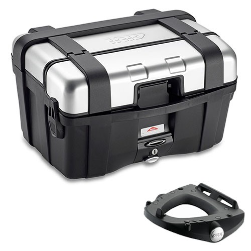 Givi Kit Koffer TRK46N 46L Schwarz Mit Piastra E215 FüR Honda ST 1300-image