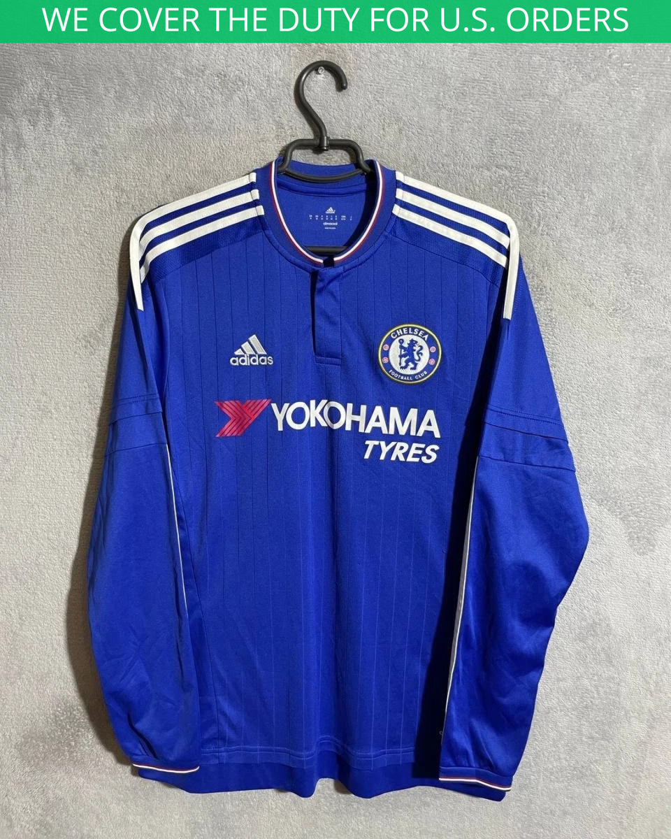 Chelsea Rare Long Sleeve Home football Soccer shirt 2015 - 2016
