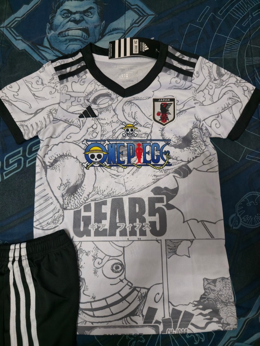 Japan Soccer Jersey Anime Gear 5 One Piece Luffy Edition Kids