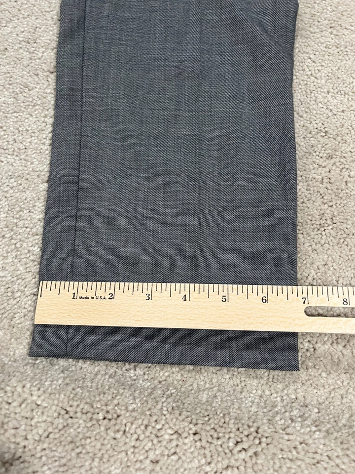 Banana Republic Pants Mens 34x36 Gray Dress Slacks Slim Tapered Washable Wool - Image 4 of 4