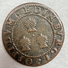 James VI Scotland 1597 Copper Twopence Turner S5521 Edinburgh Ex Kilmarnock