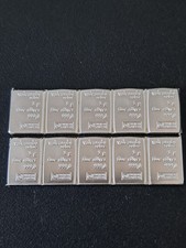 10g Silber 10x 1g Silberbarren Valcambi