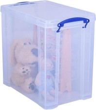 Really Useful Box Plastic Storage 25 Litre Clear