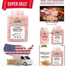 Natural Coarse Pink Himalayan Salt 5 Lbs - Kosher and Mineral-Rich Cooking Aid