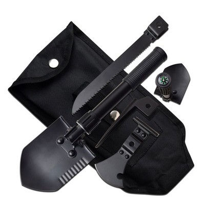 13.50'' Survivor  5-in-1 Multi-Purpose Tool w/Saw, Shovel, Spear, Axe, & Hammer