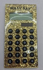 NEW Mary Kay Gold Glitter Calculator Office Supplies Mary Kay Merch