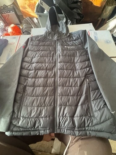 Columbia Powder Lite Hybrid Hooded Jacket Michelob Ultra Logo image 2