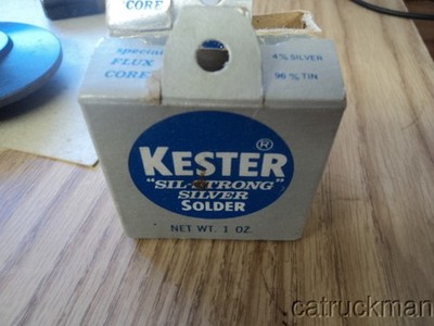 2 x Kester 1 oz. Sil-Strong Silver Solder w/ Flux Core  4% Silver/96% Tin
