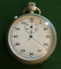 Ww2 Raro Orologio da Tasca Uomo Militare Split Seconda Artiglieria Timer Freccia Grande S/r