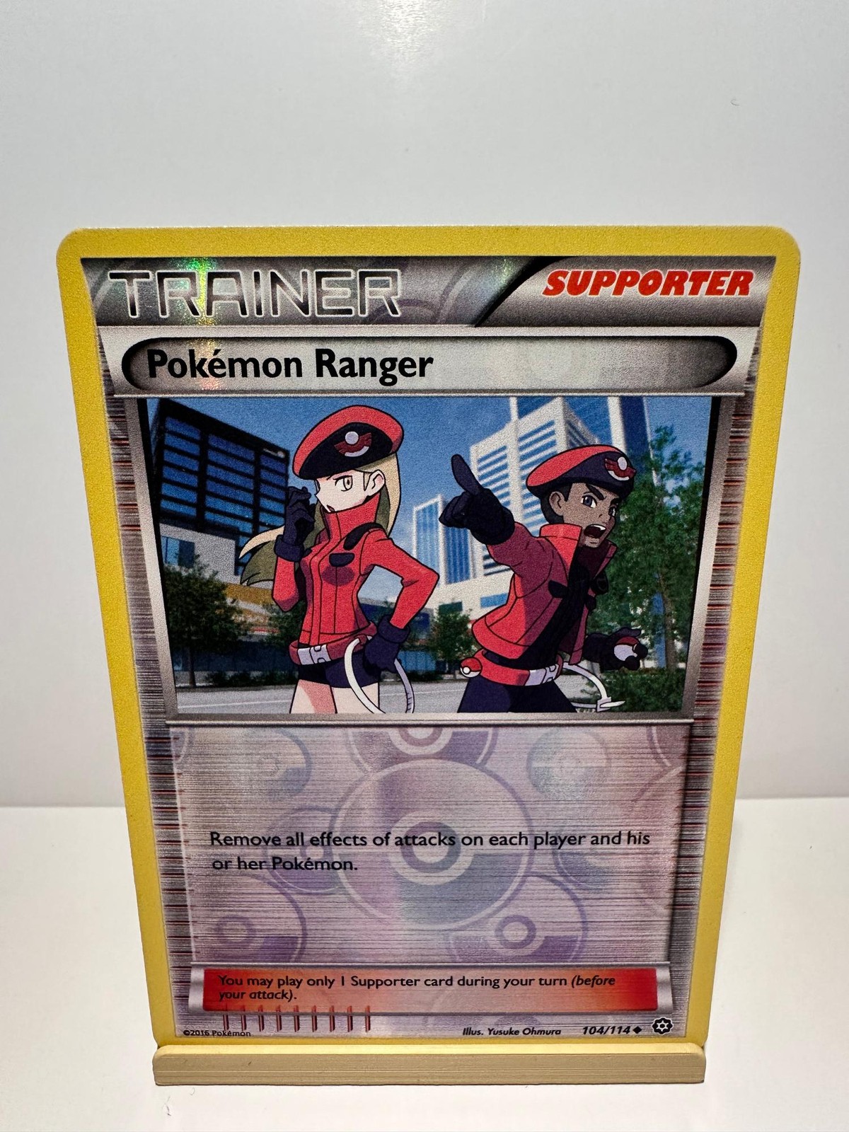 Pokemon Ranger 104/114 Uncommon Steam Siege Pokemon Reverse Holo Near Mint