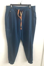 FIGS Zamora Joggers Womens XL Dark Teal Blue Scrub Pants Technical Medical