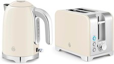 Solace Kitchen Set, 1.7L Kettle, 930W 2 Slice Toaster