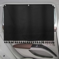 Car Window Shades with Tassels, 2pcs Car Sun Shades for Side Windows Suction