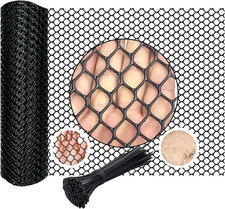Black Plastic Wire Mesh Fence Plastic Chicken Wire Fence Mesh 15.7IN X6.56Ft Bes 0.37 per foot