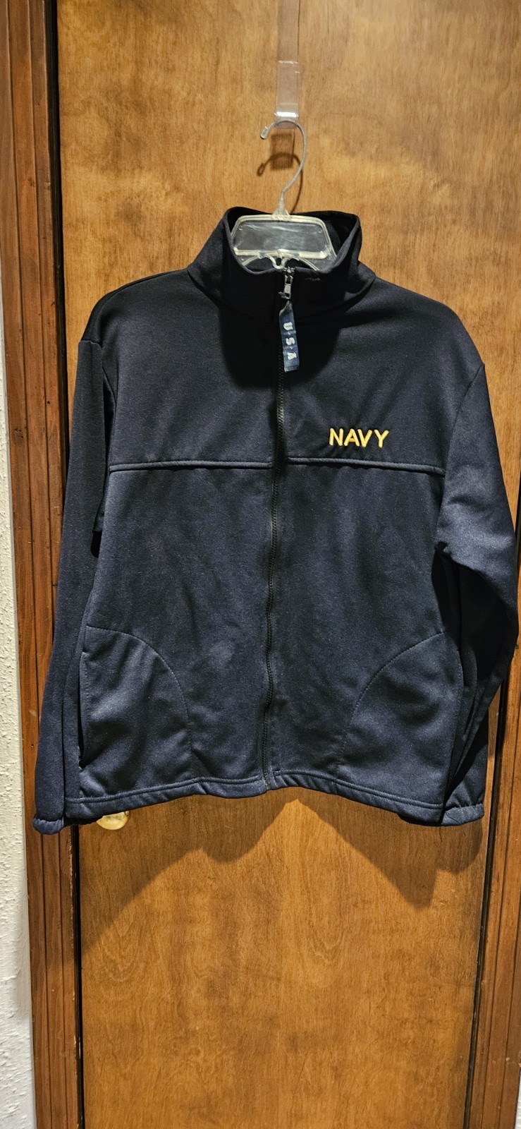 JWM Wholesale Inc Dark Blue Navy 1/4 Zip Pullover Long Sleeve Size Adult M