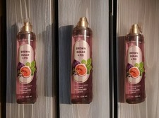 3 Bath Body Works BROWN SUGAR FIG Fragrance Mist Spray 8oz Bottles Lot Scent