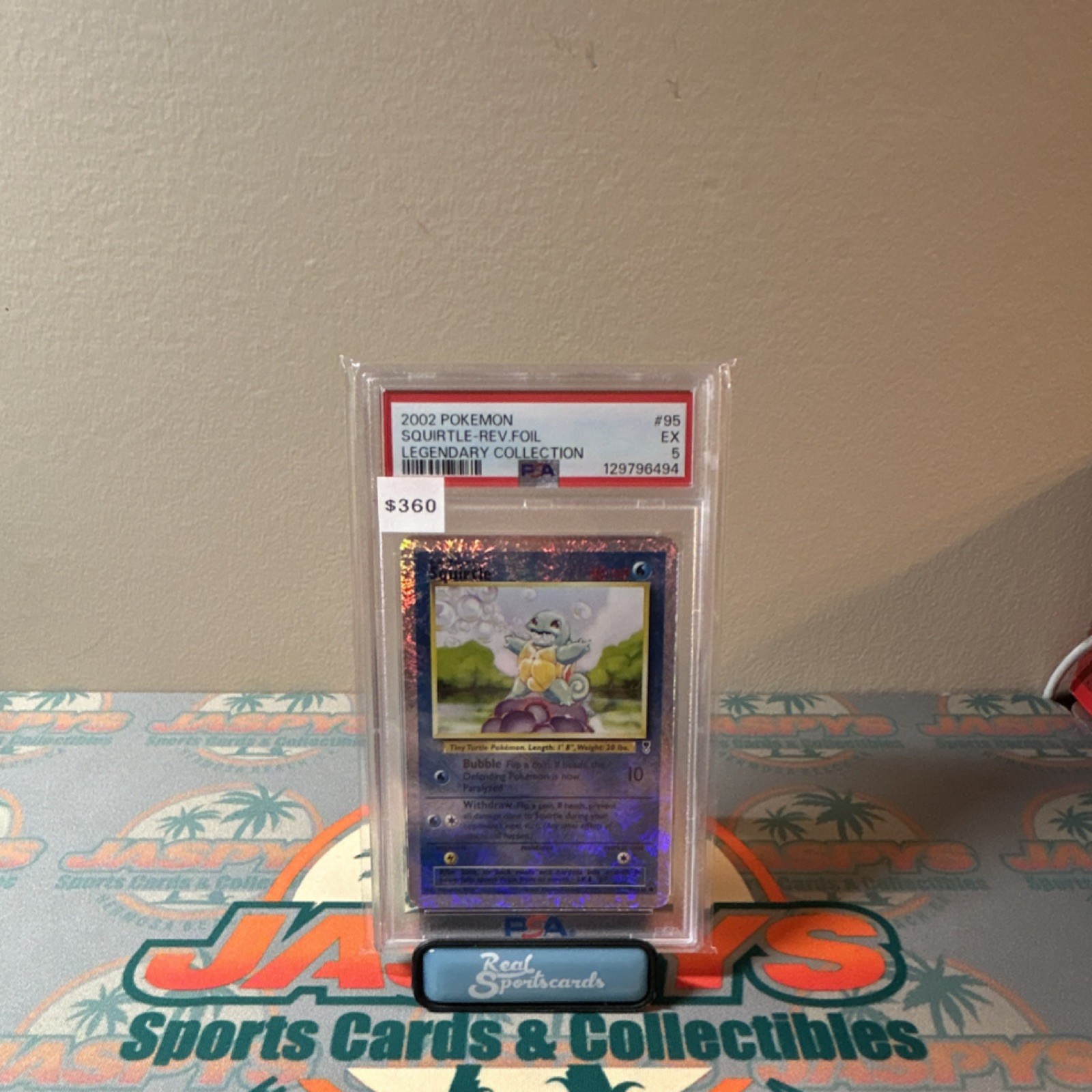 Pokémon Squirtle Legendary Collection Reverse Holo 95/110 2002 PSA 5