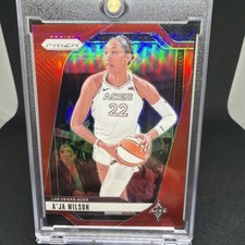 A'Ja Wilson 2024 Panini Prizm - Red Prizm 196/299 #86 Aces