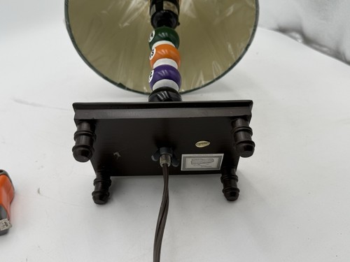 🎱BILLIARD Pool Table 🌟🎱balls Desk Lamp ORIGINAL GREEN FELT SHADE Game Room - Picture 12 of 12