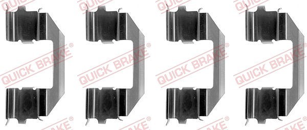 Quick Brake ZubehöRsatz, Scheibenbremsbelag Vorderachse U.A. FüR Honda, Rover-image