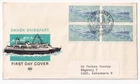 STAMP DENMARK "KOBENHAVN" "DANSK SKIBSFART" 1970 FDC ENVELOPE
