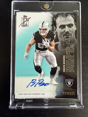 Topps 2025 Signature Class - Brock Bowers Teal Auto /225 NUMBER MATCH