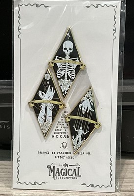 Harry Potter Dark Arts Unforgivable Curses Enamel Magnet Set LitJoy Rare New
