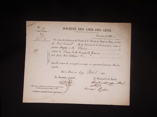 Luigi RUBIO - Peintre italien - Société des amis des arts - Autographes - Photo 2 sur 4