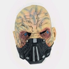 Scary Latex Mask Full Head Magnetic Respirator Ghoul Area 51 Sci Fi Monster Face