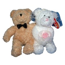 Ty Beanie Baby Blissful - MWMT (Bear Wedding Couple)