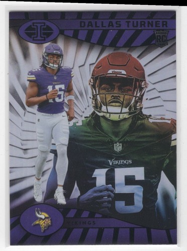 Carte Dallas Turner 2024 Panini Gold Standard – Rookie Patch Auto #222 36/199