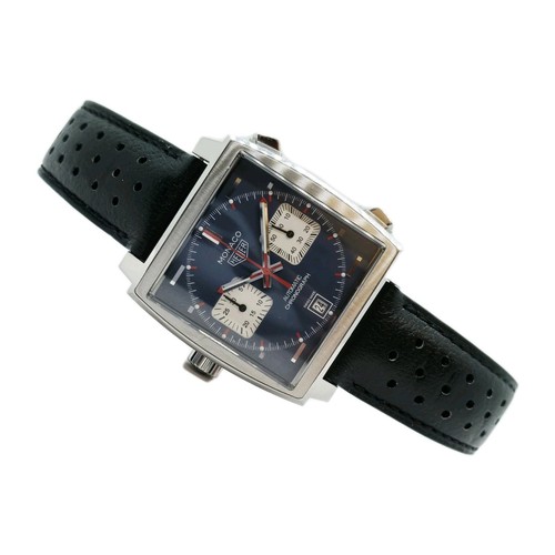 Tag Heuer Monaco  CAW211P  'Steve Macqueen Lefty | Leather Strap | Full Set - Picture 2 of 20