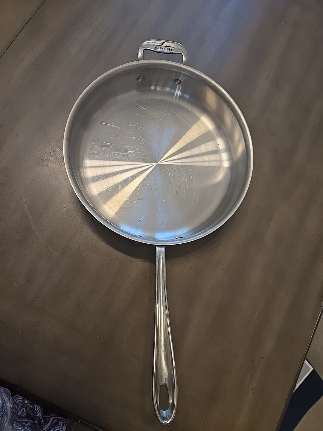 EUC All-Clad Stainless Steel 3QT 11-Inch Saute Pan with Double Handles