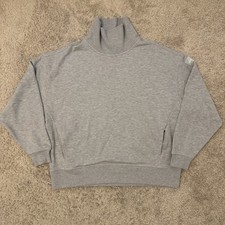 Alo Yoga Hazy Mock Neck Pullover Women  s Large Athletic Gray W3845R