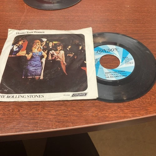 Rolling Stones – Honky Tonk Women -1969 London Records 7" 45 Single + Pic Sleeve