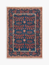 Gooch Luxury Lantana Indoor Hand-Knotted Wool Rug L180 x W120cm - Blue/Red