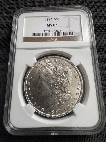 1887 Morgan Silver Dollar $1 MS63 NGC 🪙
