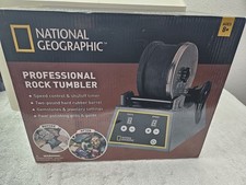 NATIONAL GEOGRAPHIC PROFESSIONAL ROCK TUMBLER NEW IN BOX UNUSED