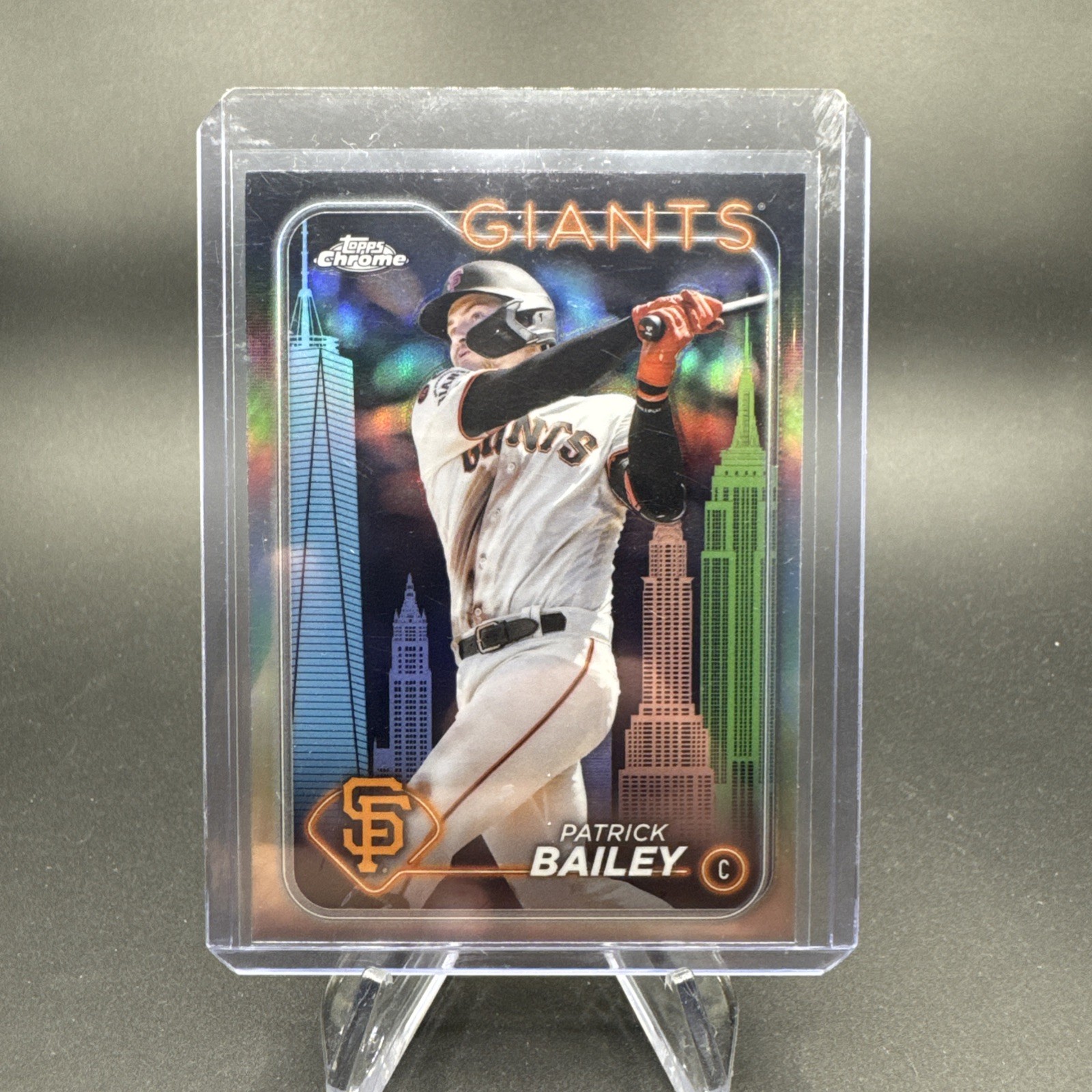 2024 Topps Chrome Fanatics Fest Exclusive Big Apple Refractor Patrick Bailey 194